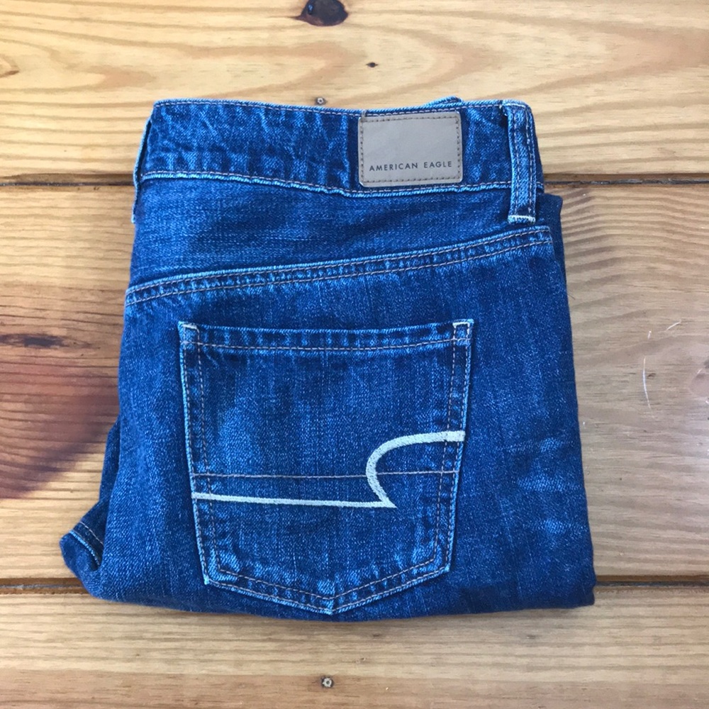 Blue American Eagle Jeans.